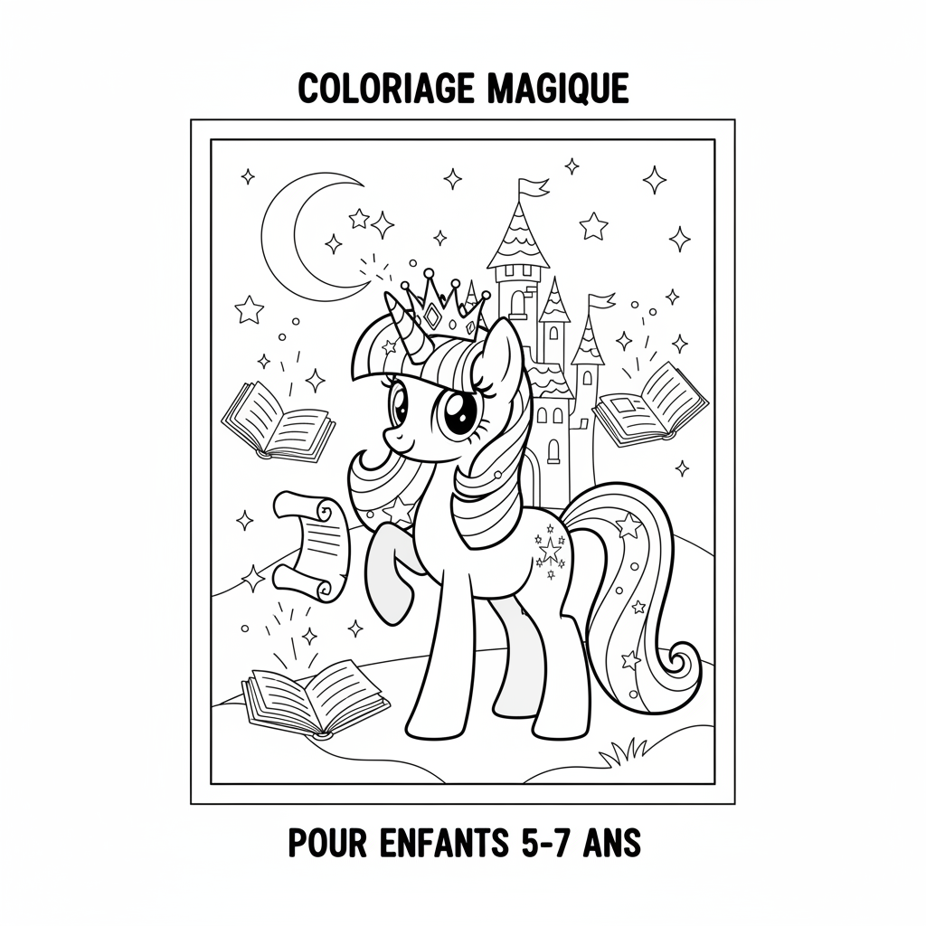 Coloriage coloriage my little pony twilight sparkle 2