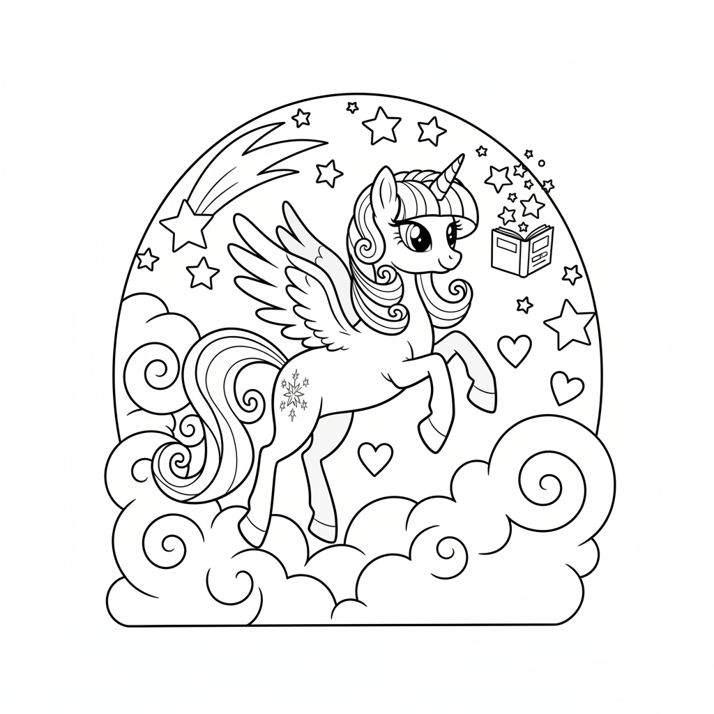 Coloriage coloriage my little pony twilight sparkle 5