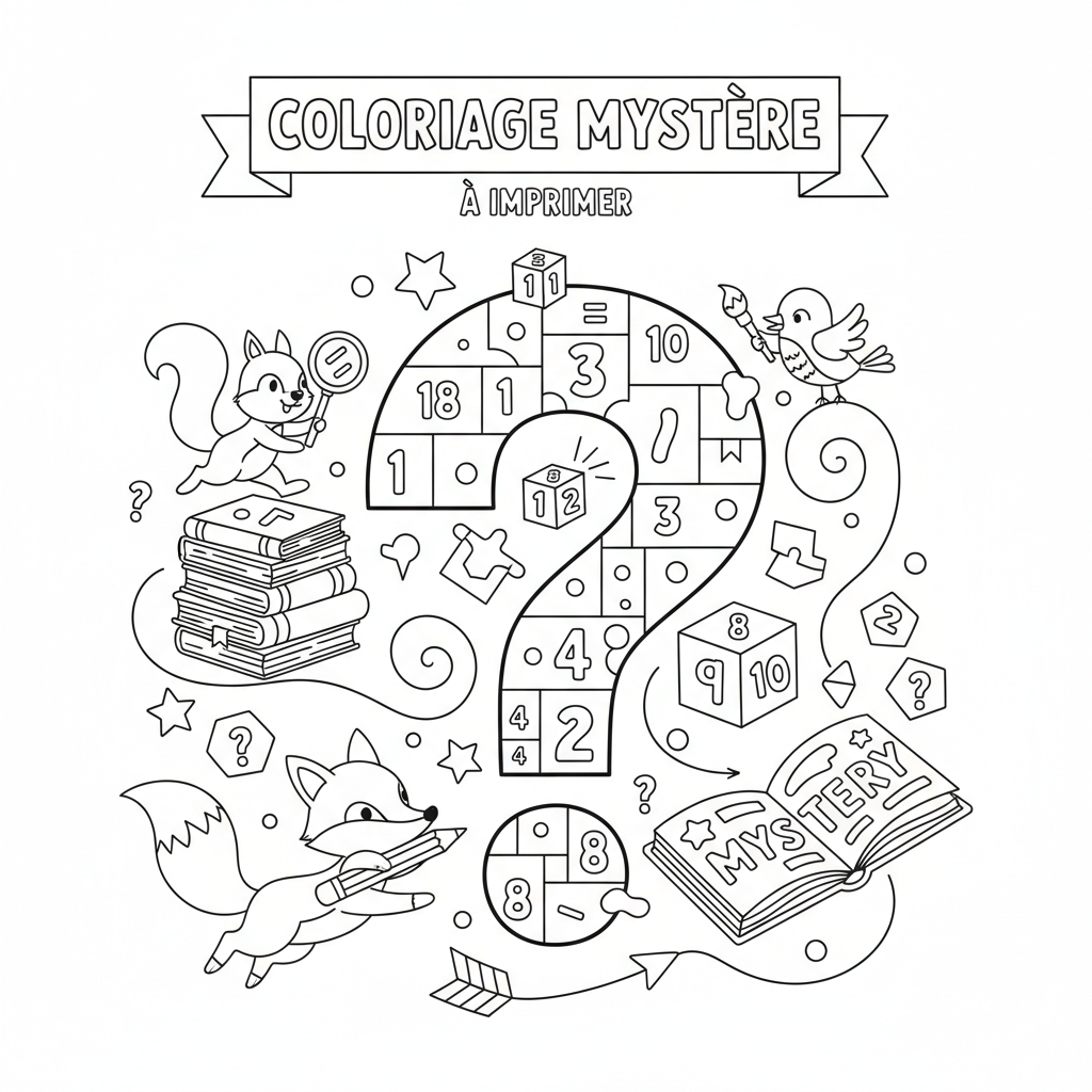 Coloriage coloriage mystere a imprimer 5