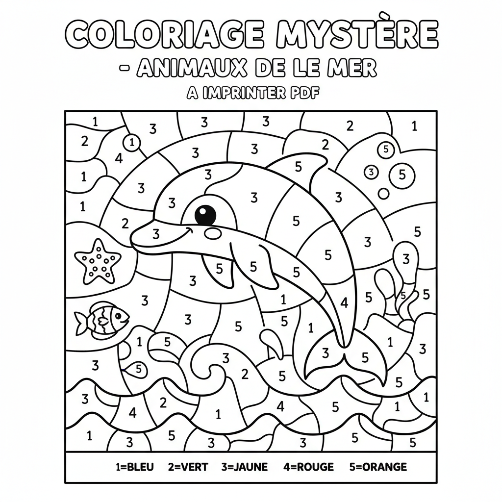 Coloriage Mystere À Imprimer Pdf Gratuit et Amusant