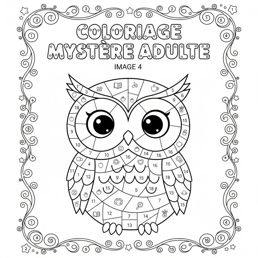 Coloriage coloriage mystere adulte 4