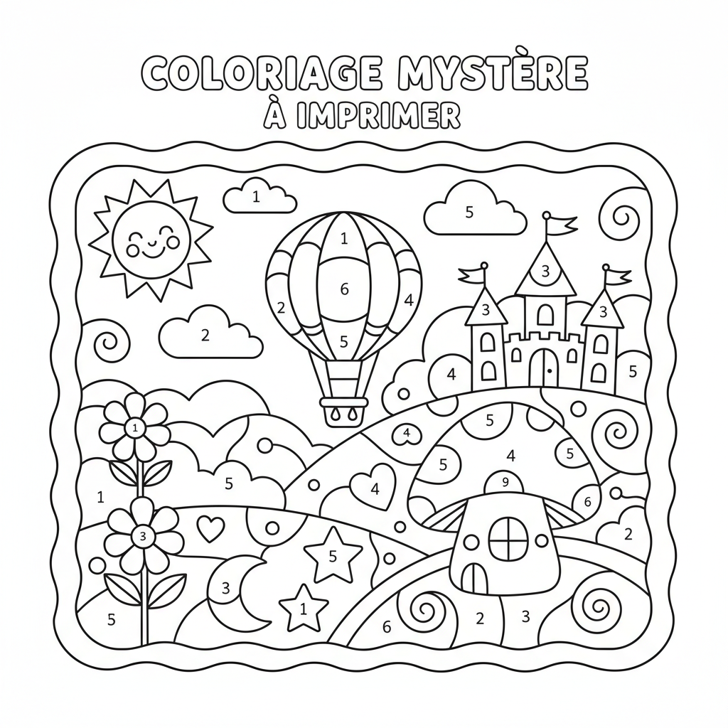 Coloriage Mystere Adulte À Imprimer Dessins à Colorier