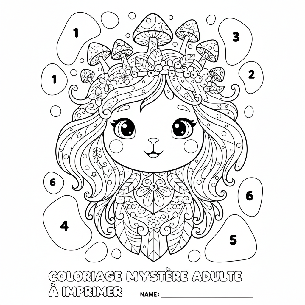Coloriage coloriage mystere adulte à imprimer 4