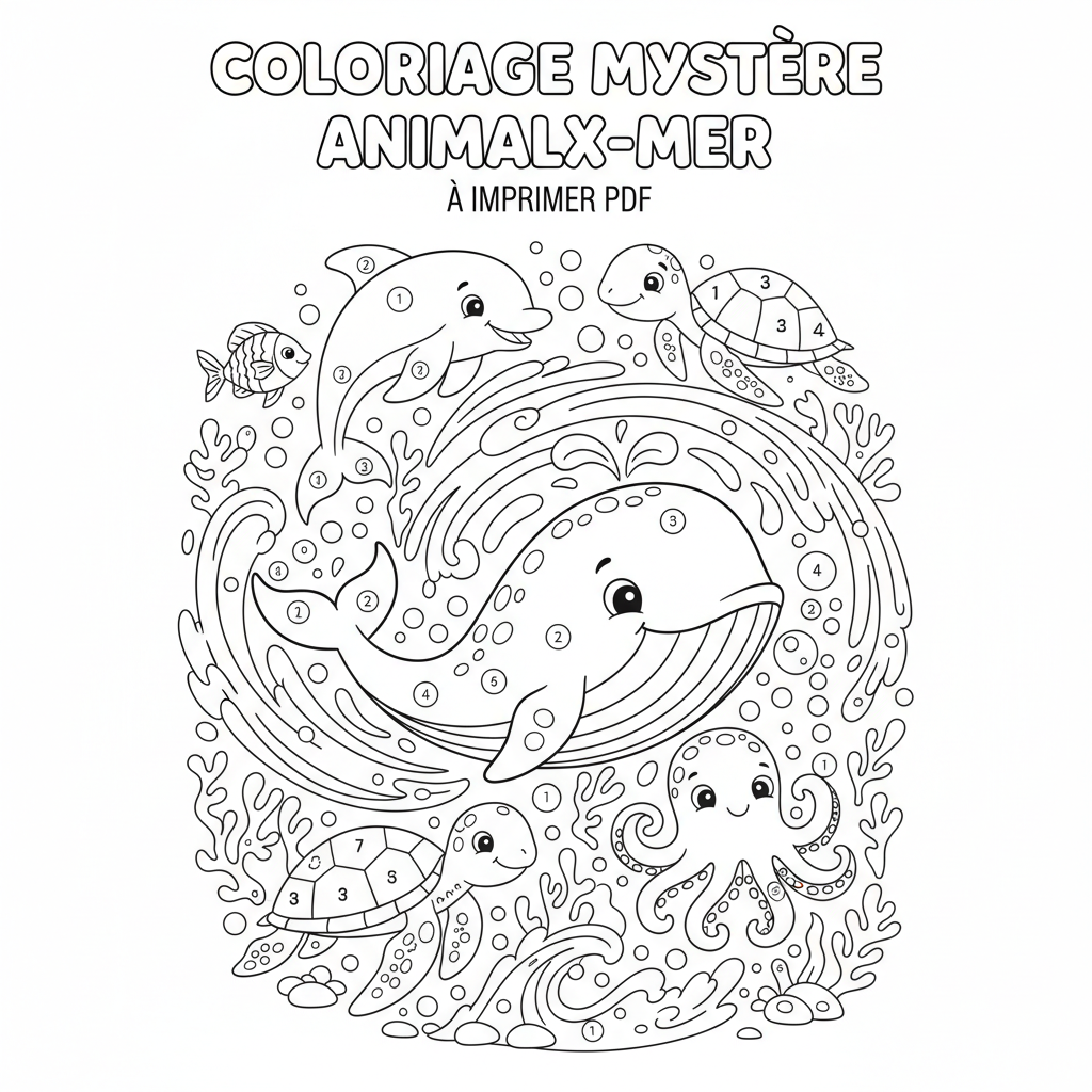 Coloriage coloriage mystère adulte à imprimer pdf 5