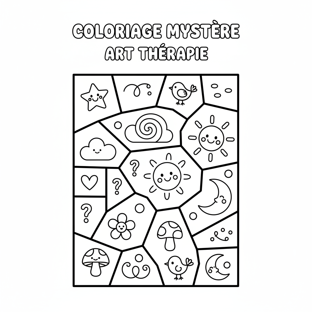 Coloriage Mystere Art Therapie Gratuit à Imprimer