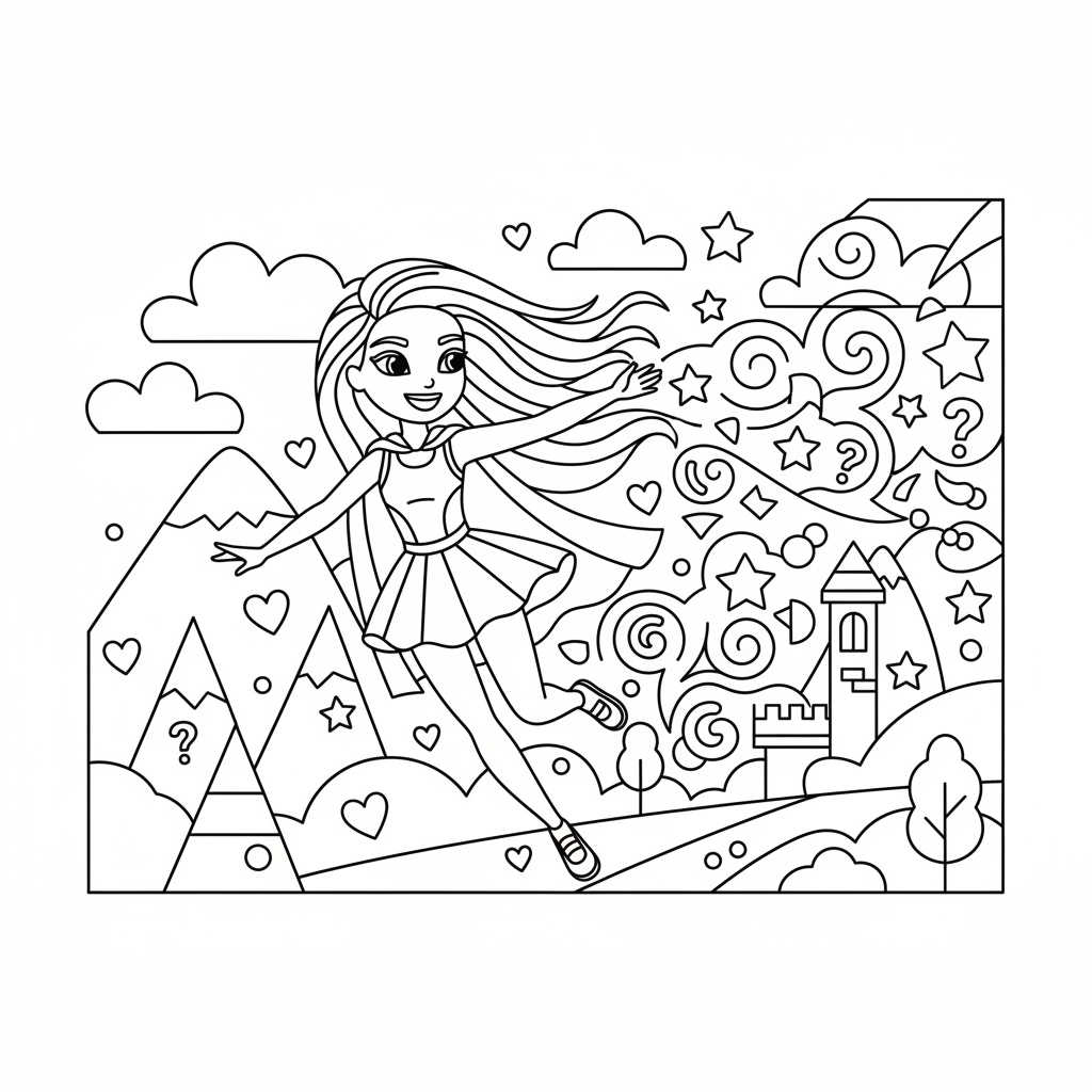 Coloriage coloriage mystere barbie 5