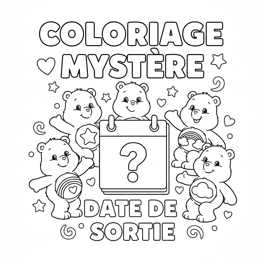 Coloriage Mystere Bisounours Date De Sortie Gratuit à Imprimer