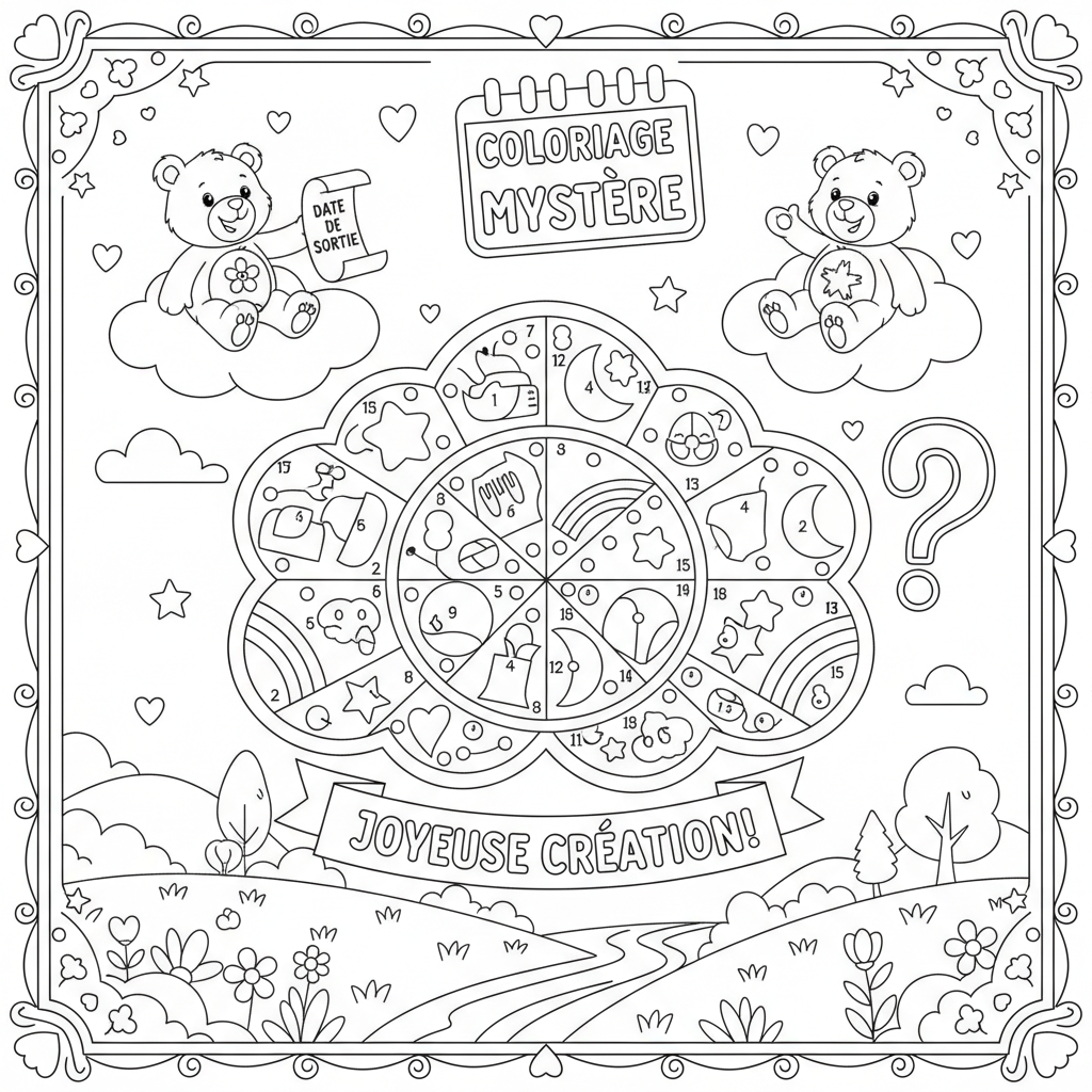 Coloriage coloriage mystere bisounours date de sortie 3