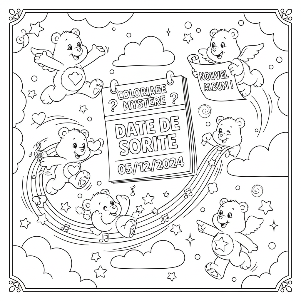 Coloriage coloriage mystere bisounours date de sortie 5