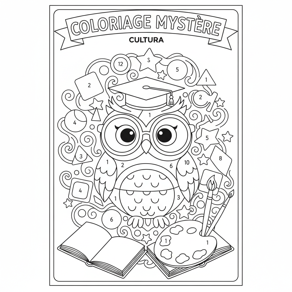 Coloriage Mystere Cultura Gratuit à Imprimer