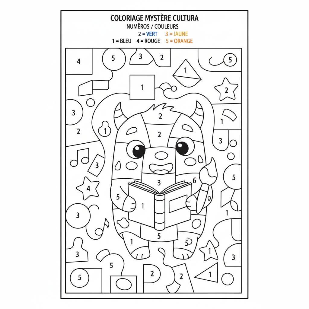 Coloriage coloriage mystere cultura 2