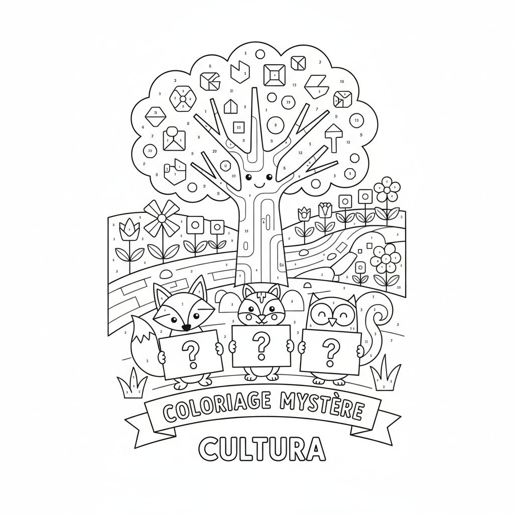 Coloriage coloriage mystere cultura 3