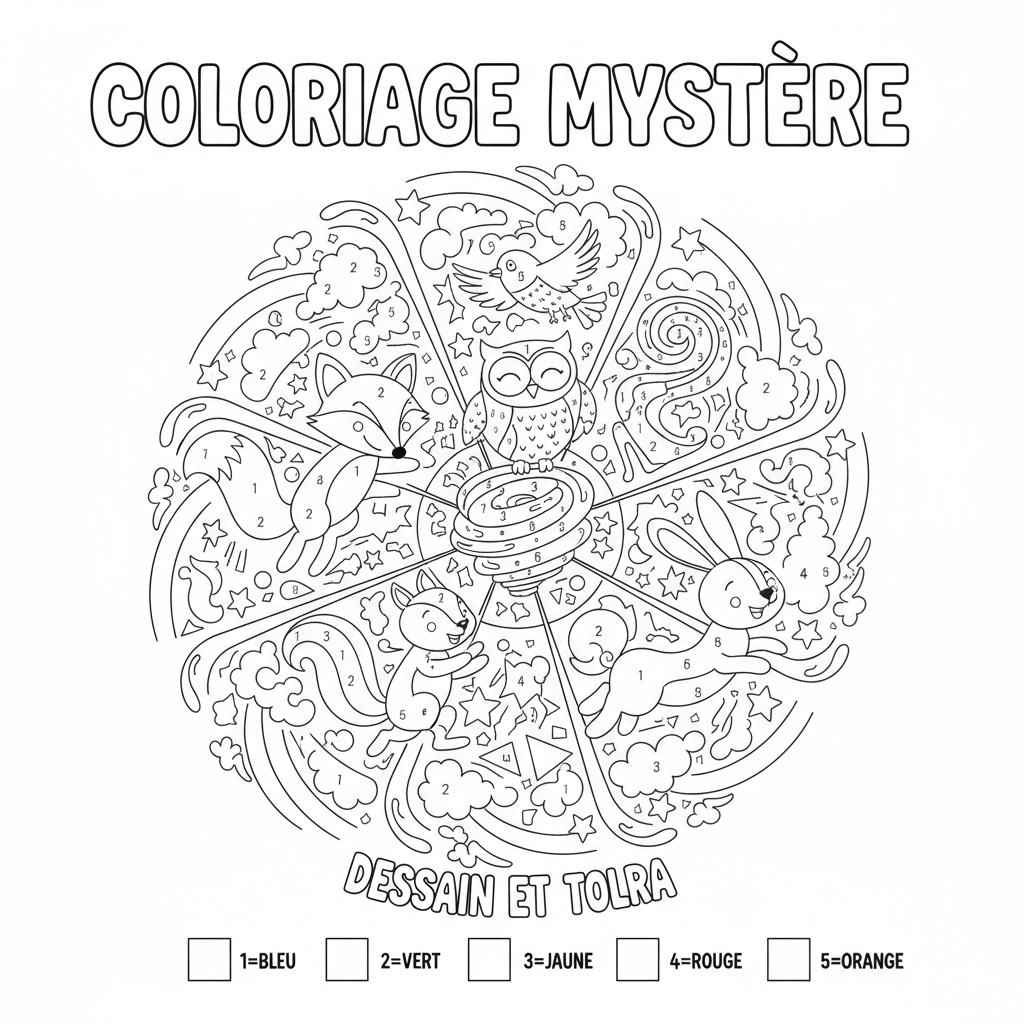 Coloriage coloriage mystere dessain et tolra 5