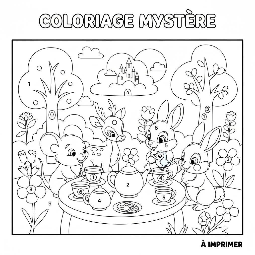 Coloriage coloriage mystère disney à imprimer 3