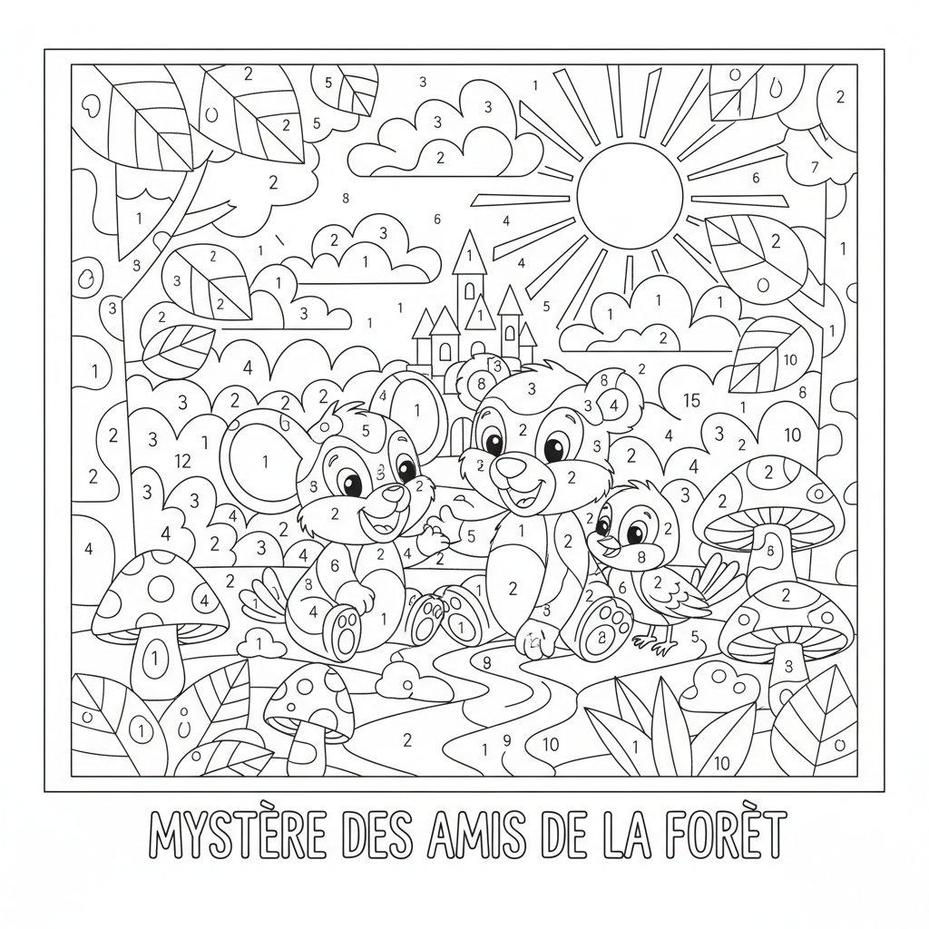 Coloriage coloriage mystere disney a imprimer 3