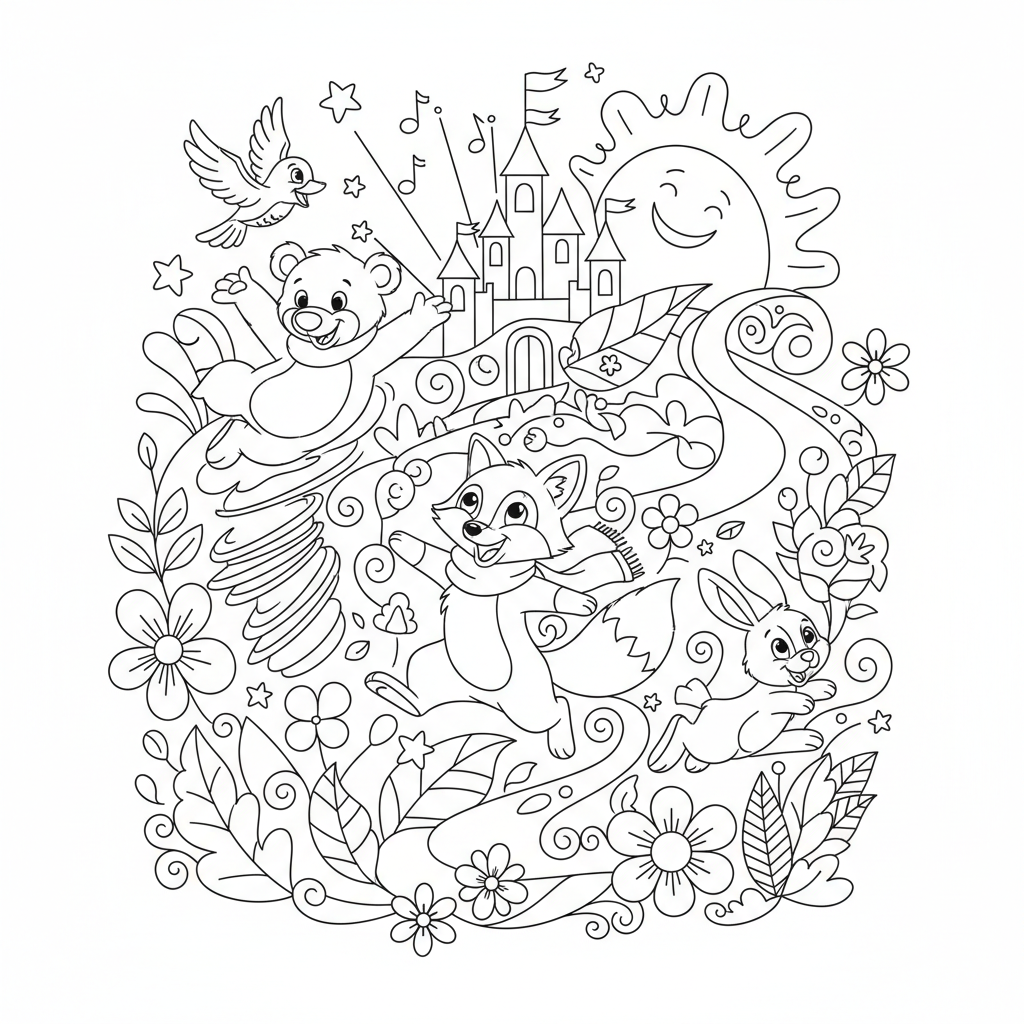 Coloriage coloriage mystere disney debutant 5
