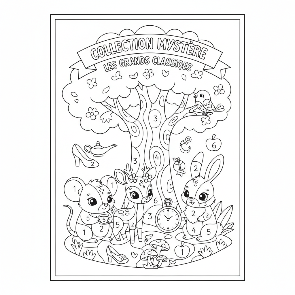 Coloriage coloriage mystere disney les grands classiques 3
