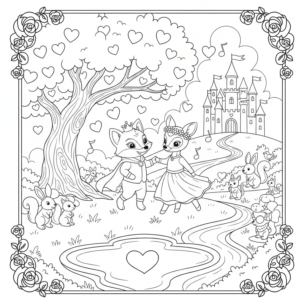 Coloriage coloriage mystere disney love stories 3