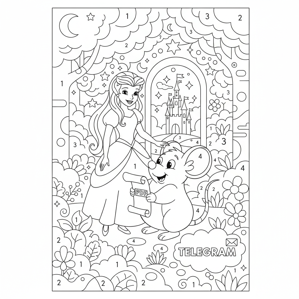Coloriage coloriage mystère disney pdf telegram 3