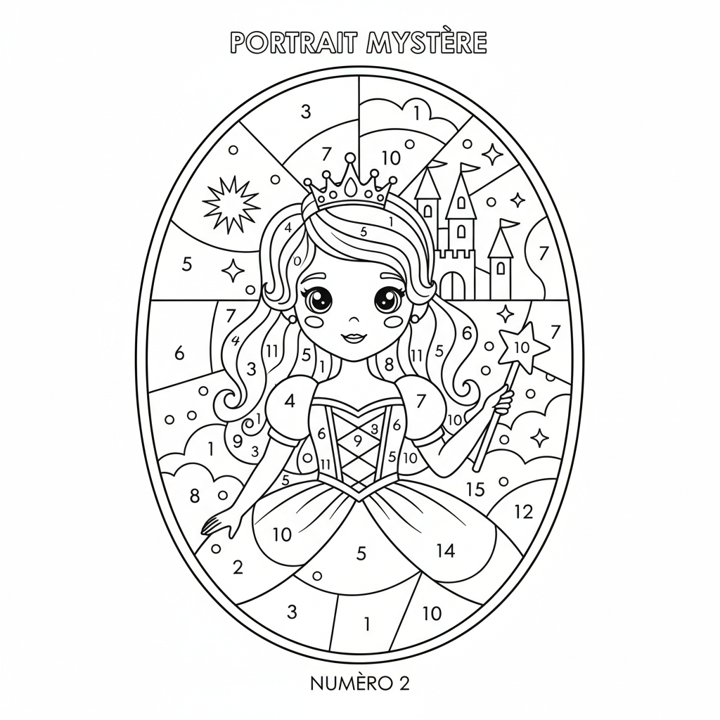 Coloriage coloriage mystere disney portrait 2