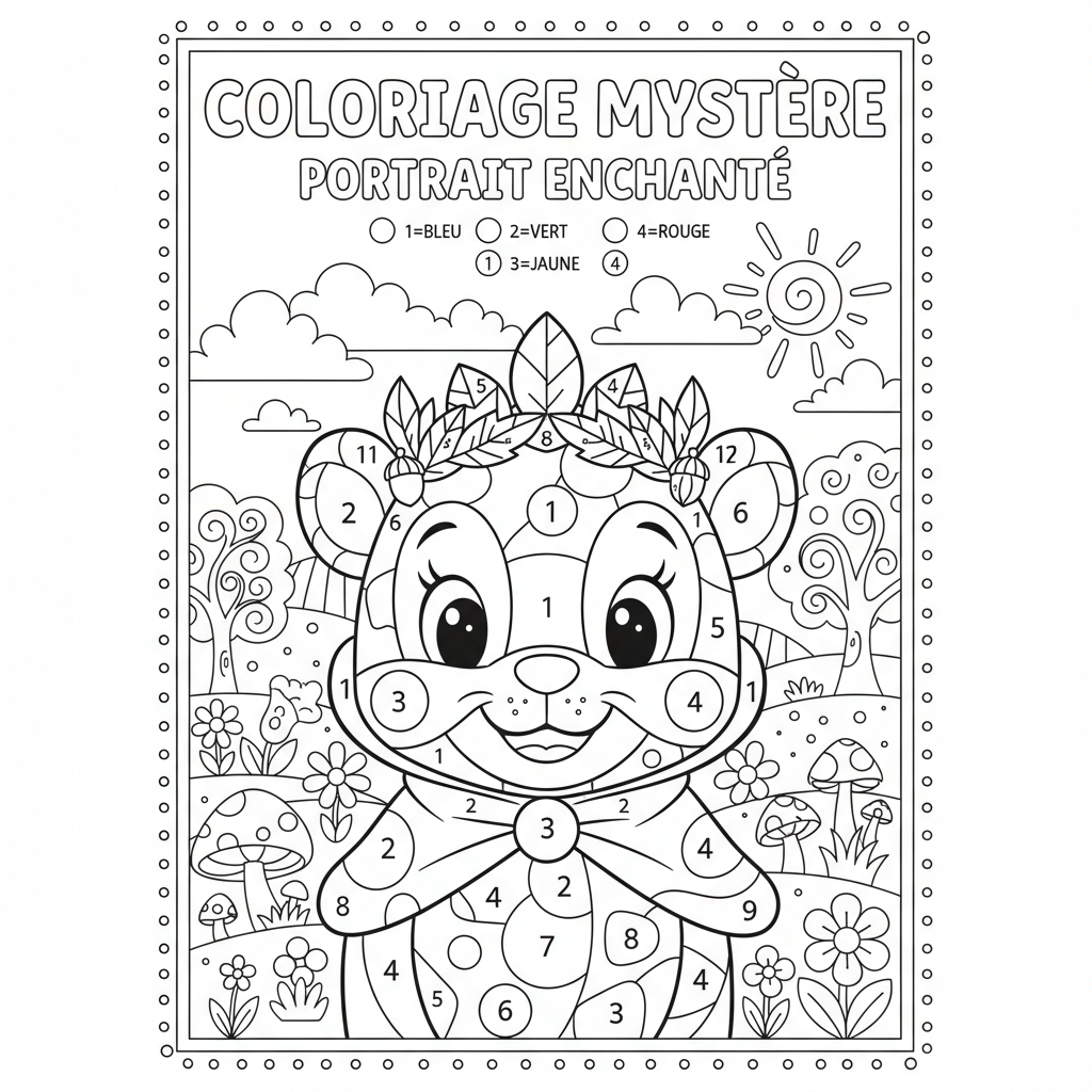 Coloriage coloriage mystere disney portrait 3