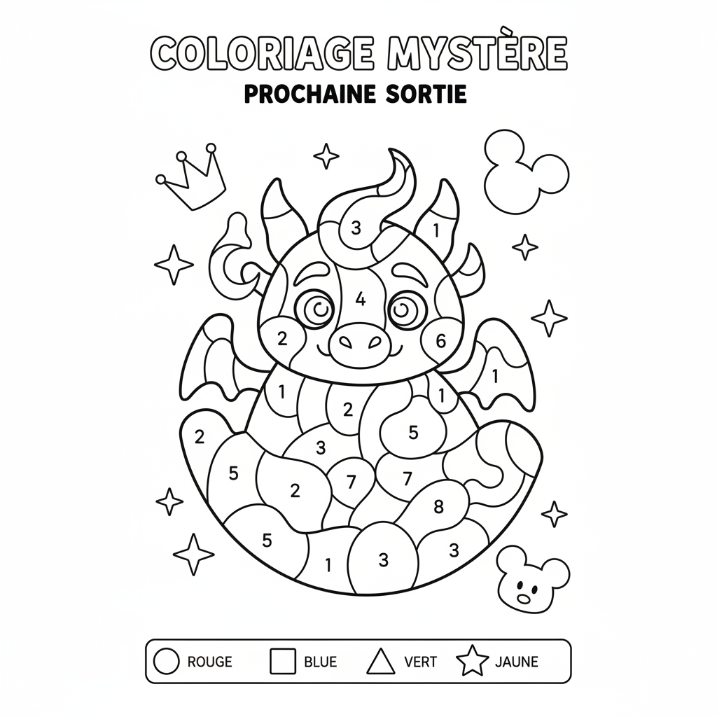 Coloriage coloriage mystère disney prochaine sortie