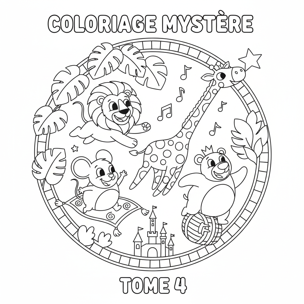Coloriage coloriage mystere disney tome 4 5