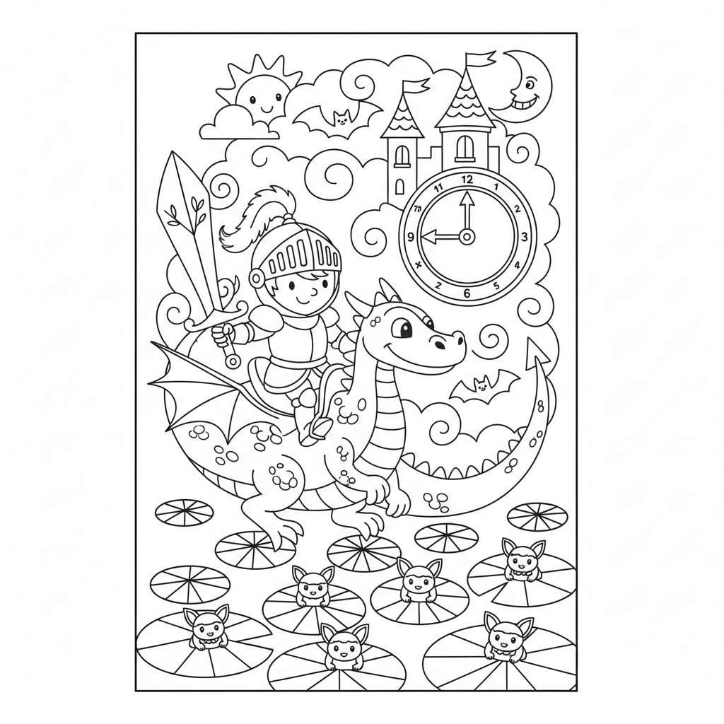 Coloriage coloriage mystere disney trompe l'oeil 5