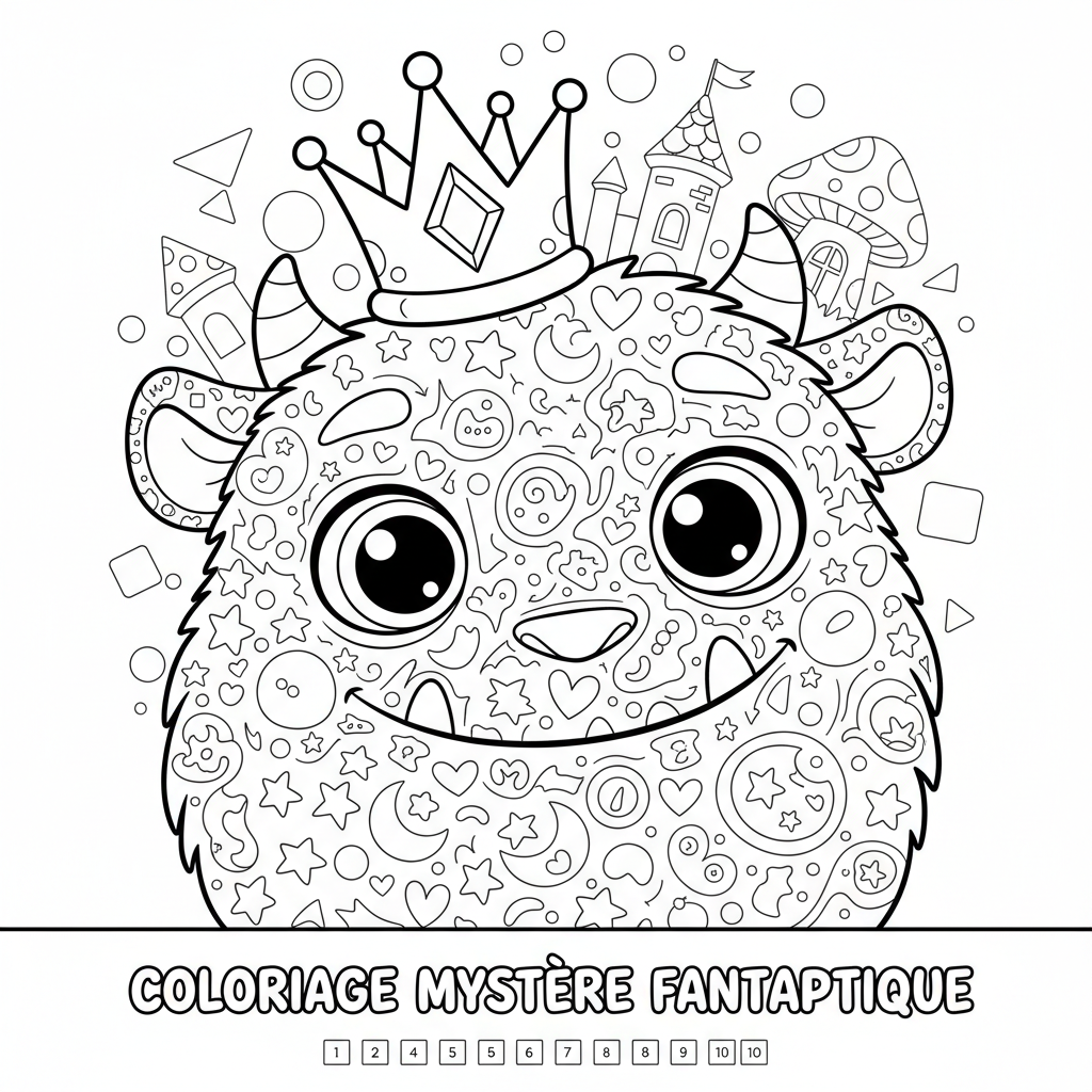 Coloriage coloriage mystere fantastique 4
