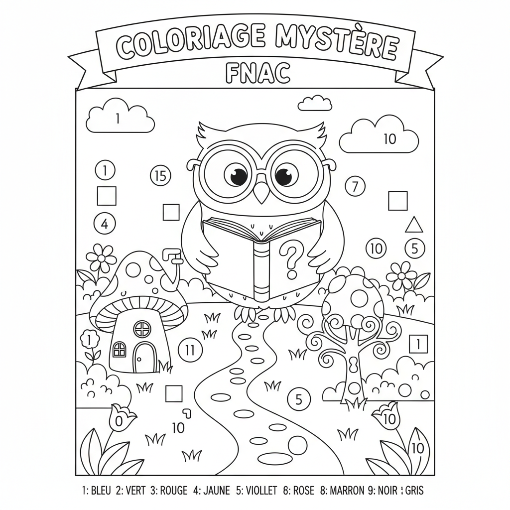 Coloriage coloriage mystere fnac 3