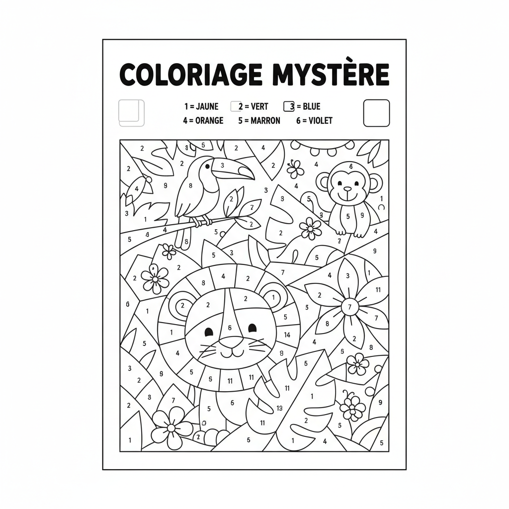 Coloriage coloriage mystere imprimer 2