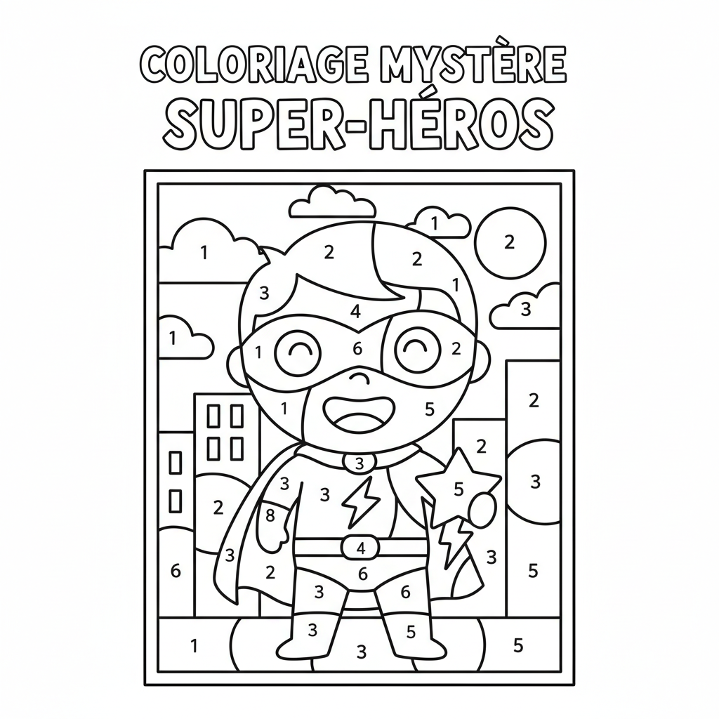 Coloriage coloriage mystere marvel