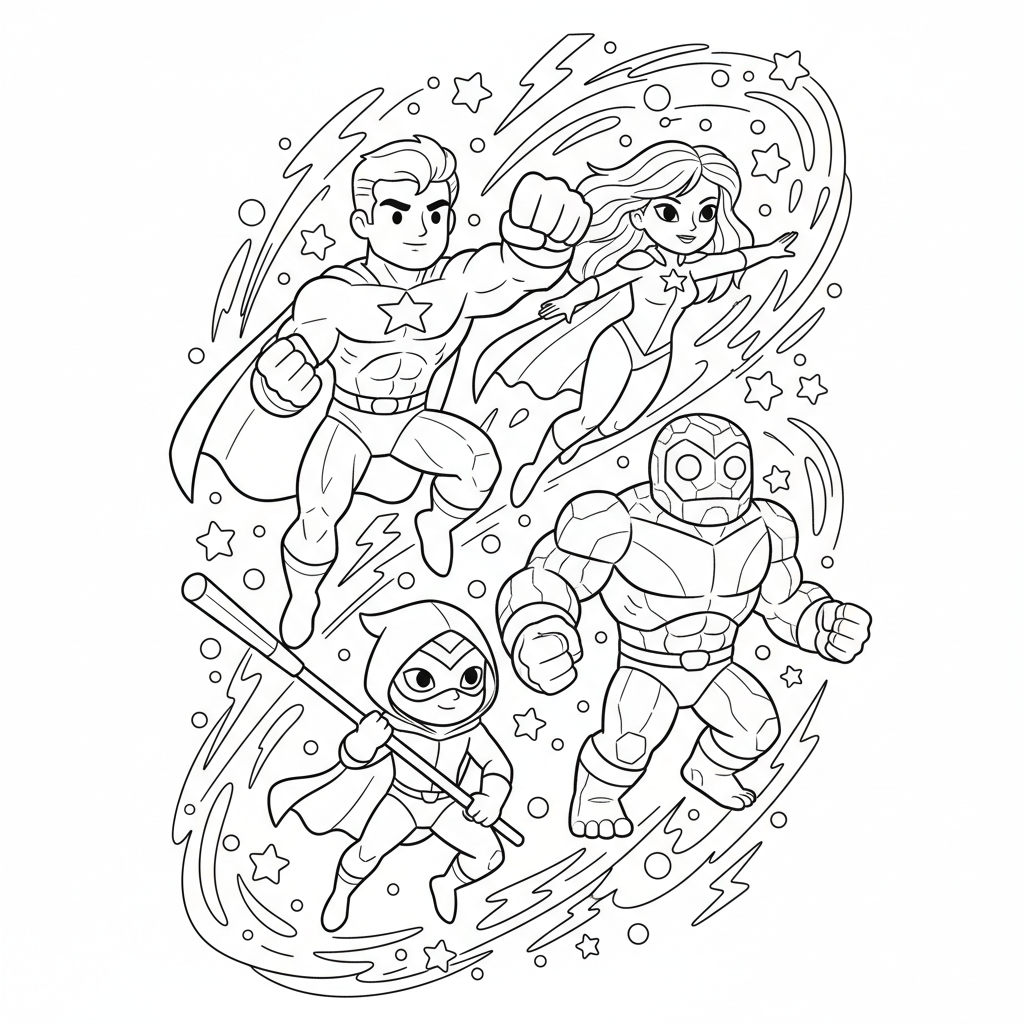 Coloriage coloriage mystere marvel 2