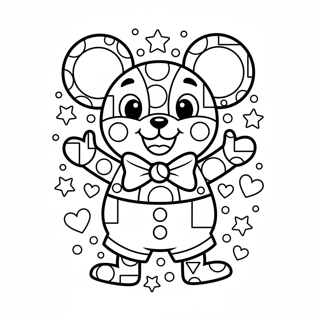 Coloriage coloriage mystere mickey