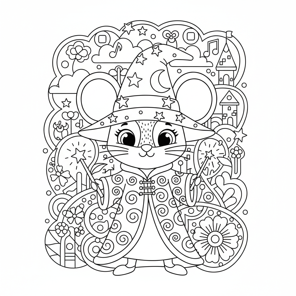 Coloriage coloriage mystere mickey 2