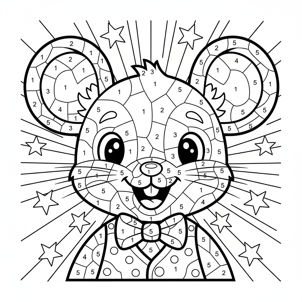 Coloriage coloriage mystere mickey 4
