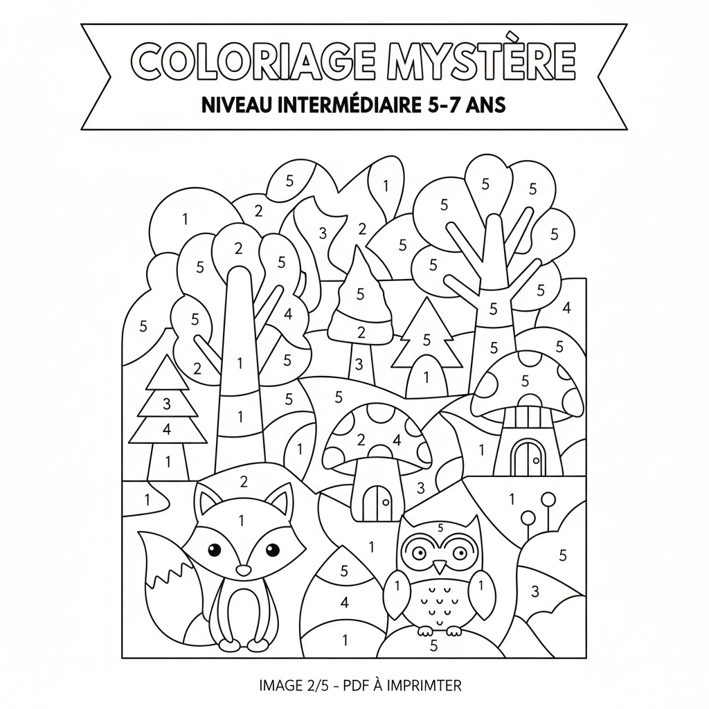 Coloriage coloriage mystere pdf 2