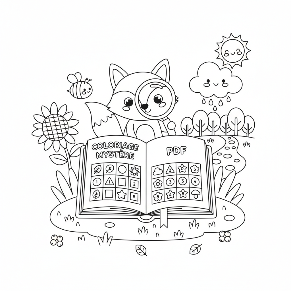 Coloriage coloriage mystere pdf 3