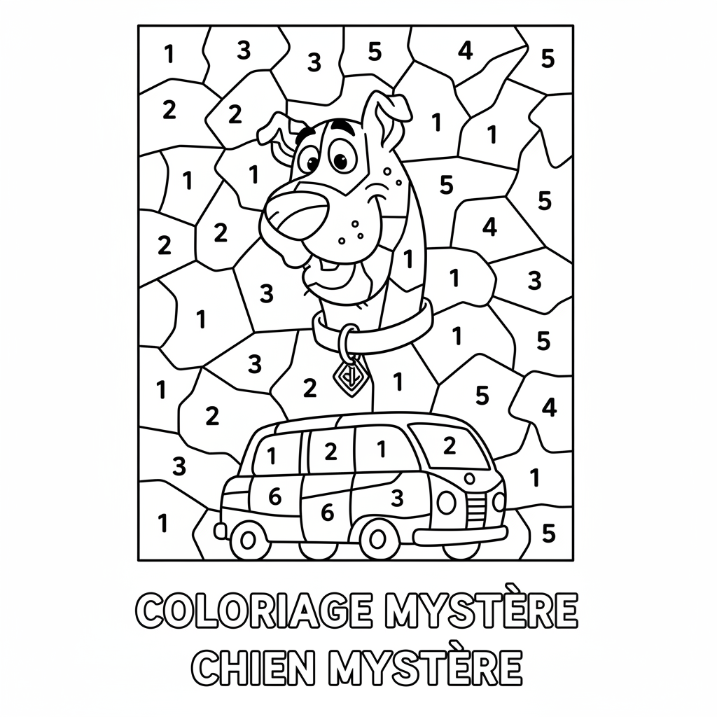 Coloriage coloriage mystere scooby doo