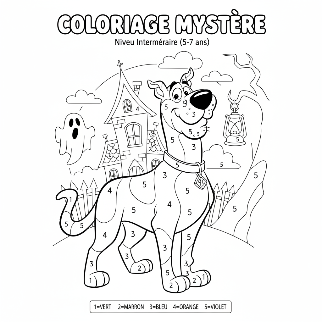 Coloriage coloriage mystere scooby doo 2