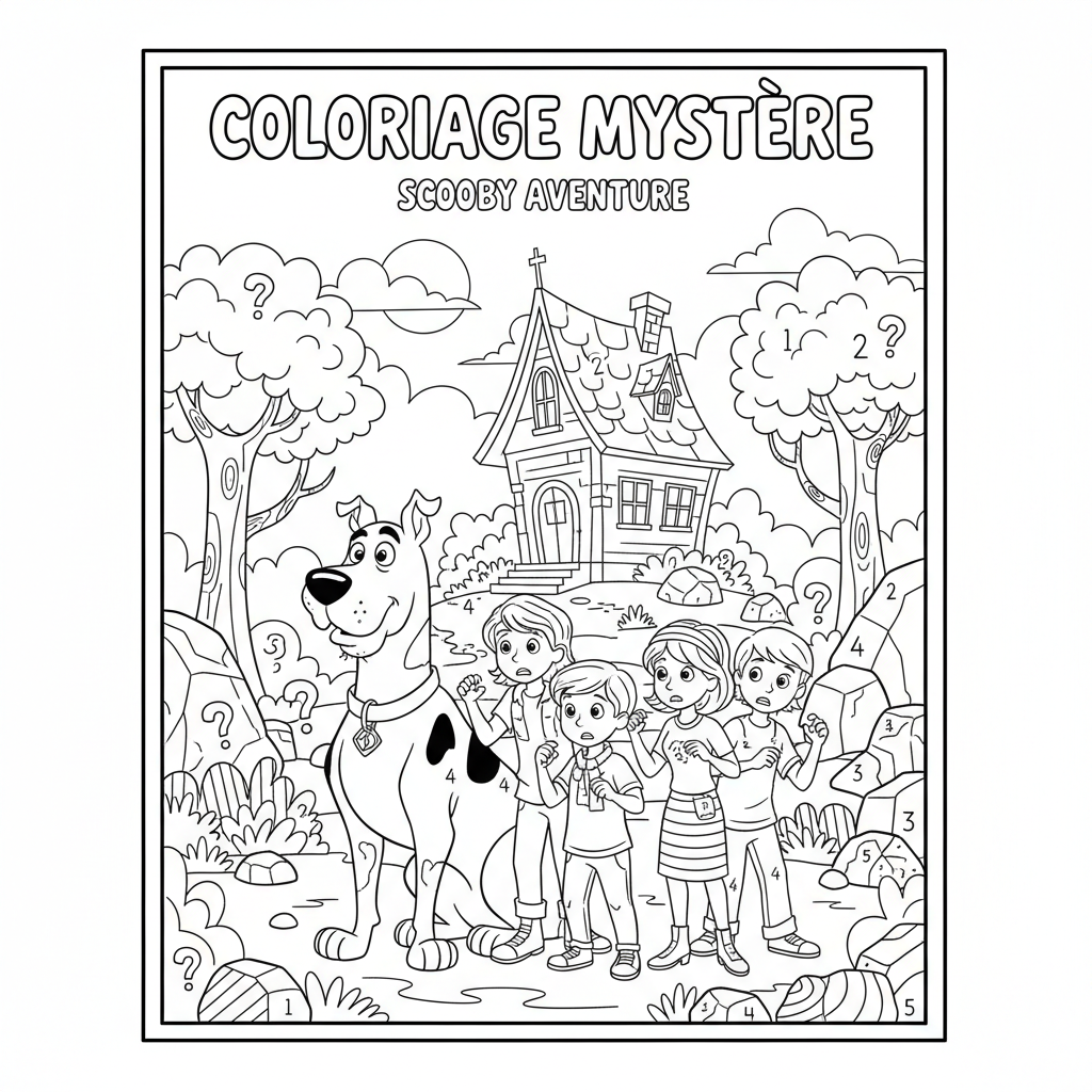 Coloriage coloriage mystere scooby doo 3