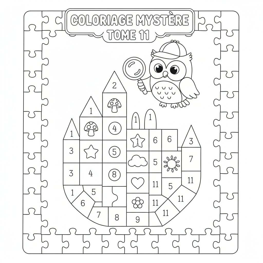 Coloriage coloriage mystere tome 11