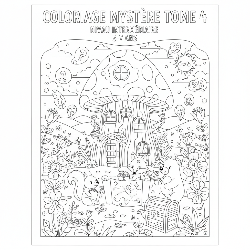 Coloriage coloriage mystere tome 4 2