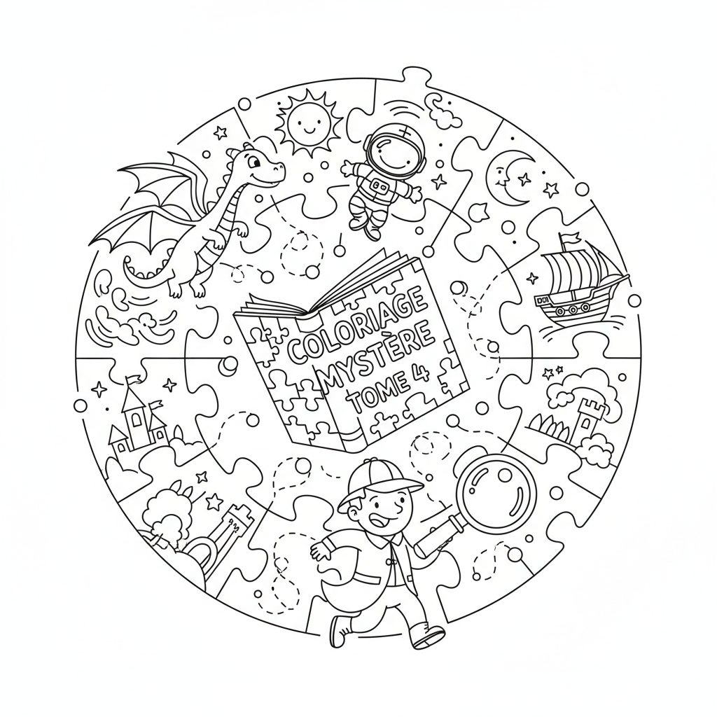 Coloriage coloriage mystere tome 4 5