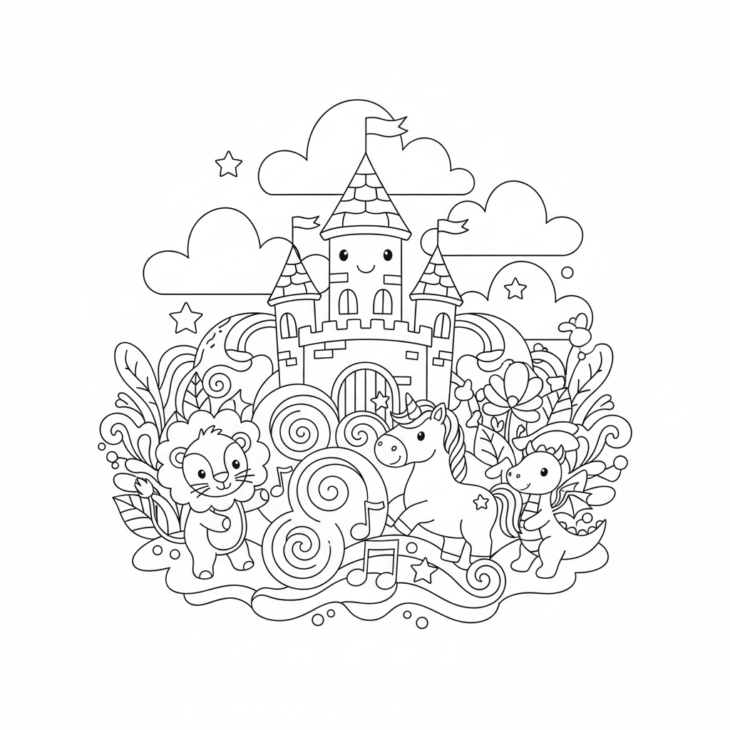Coloriage Mystères Disney Gratuit à Imprimer