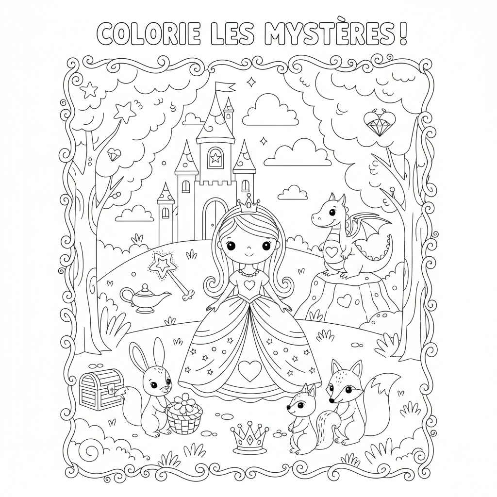 Coloriage coloriage mystères disney 2