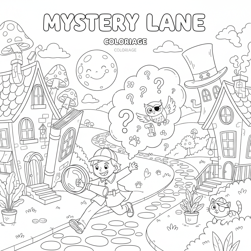 Coloriage coloriage mystery lane 5