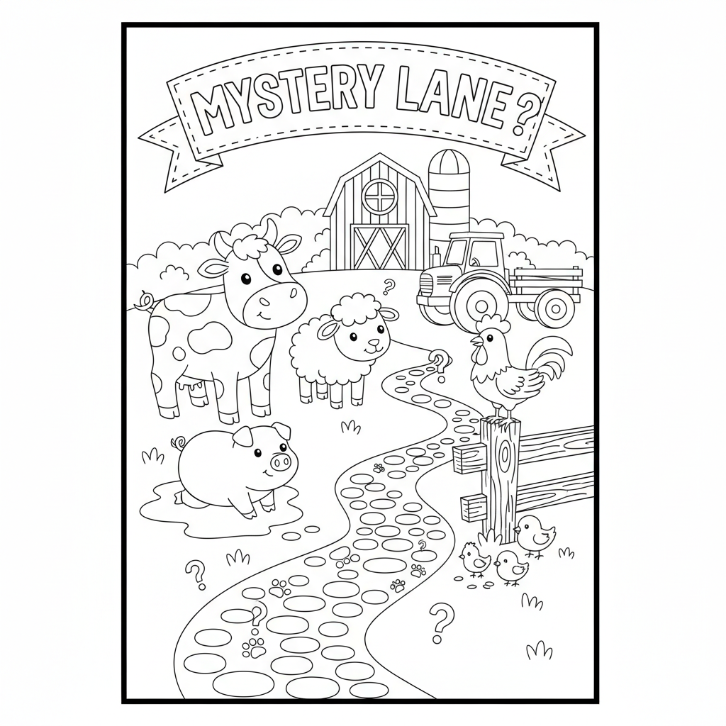 Coloriage coloriage mystery lane à imprimer 2