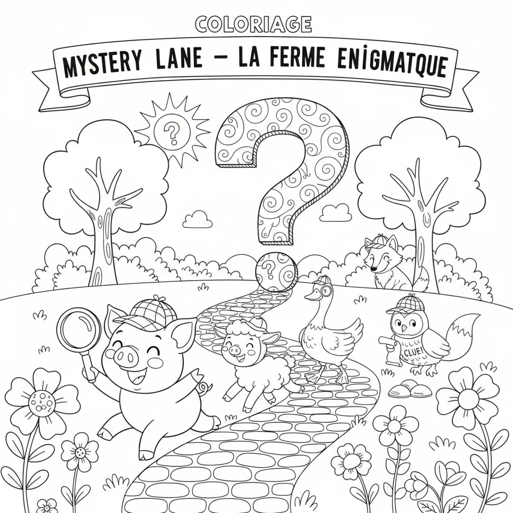 Coloriage coloriage mystery lane à imprimer 5
