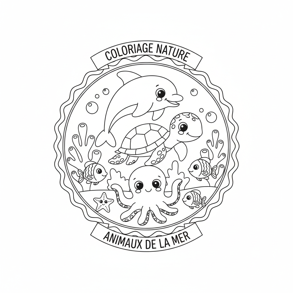 Coloriage Nature À Imprimer Pdf Gratuit pour Enfants